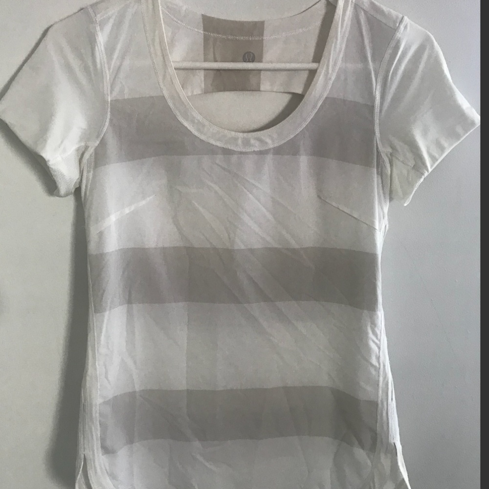 Lululemon Striped Workout Tee